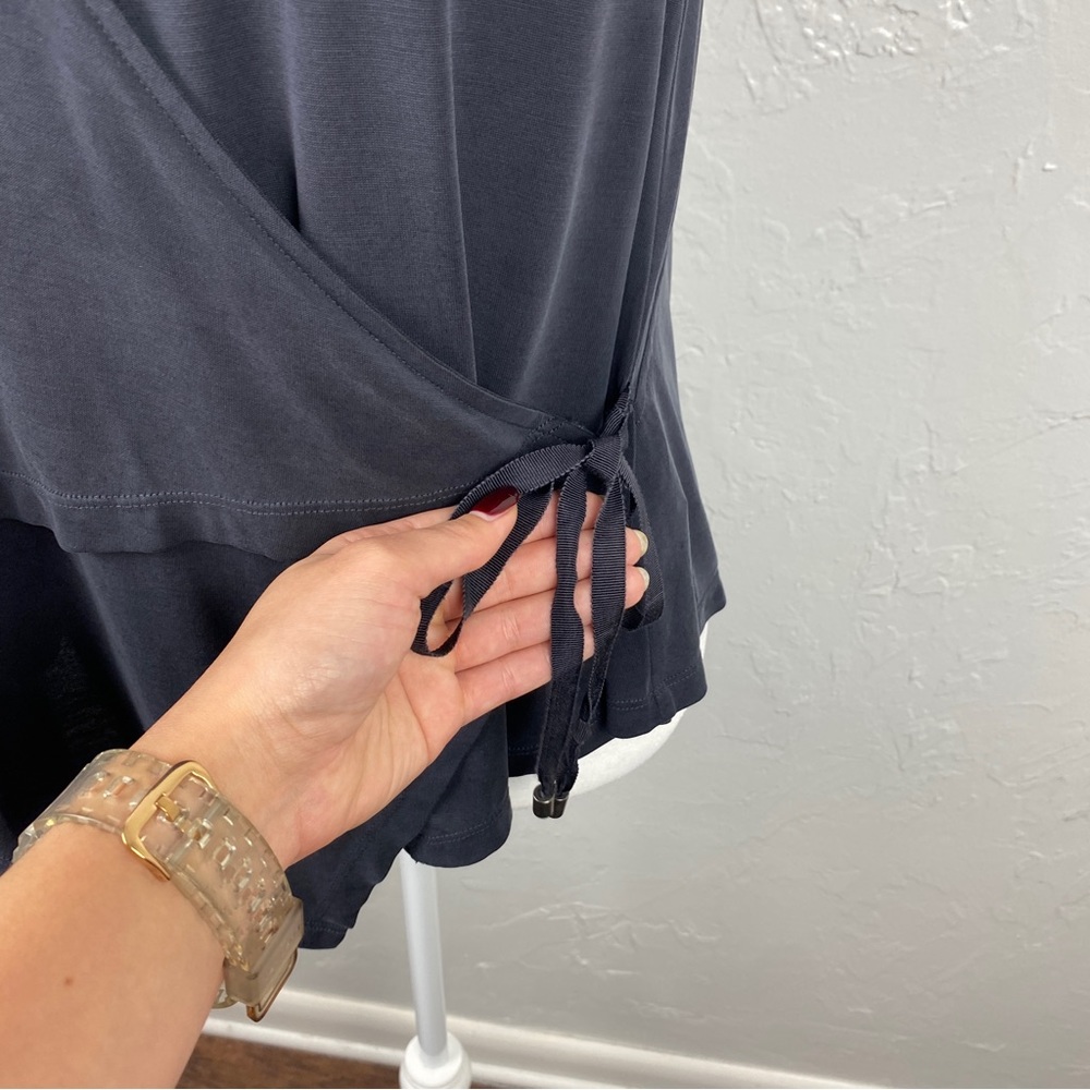 Free People slate gray Babetown Wrap tank XS - Picture 4 of 11